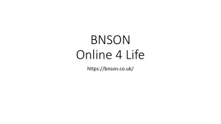 BNSON Ecommerce website for Medical Products