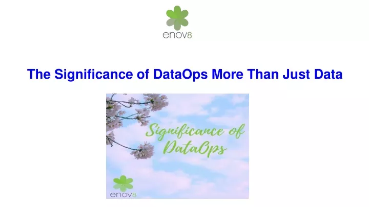 the significance of dataops more than just data
