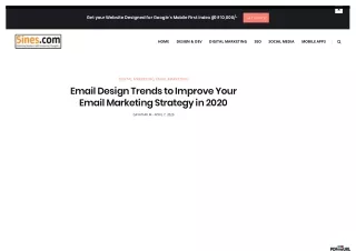 Email Design Trends to Improve Your Email Marketing Strategy in 2020