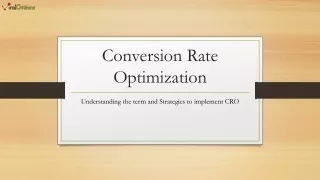 Want to increase ROI through your website then use conversion rate optimization