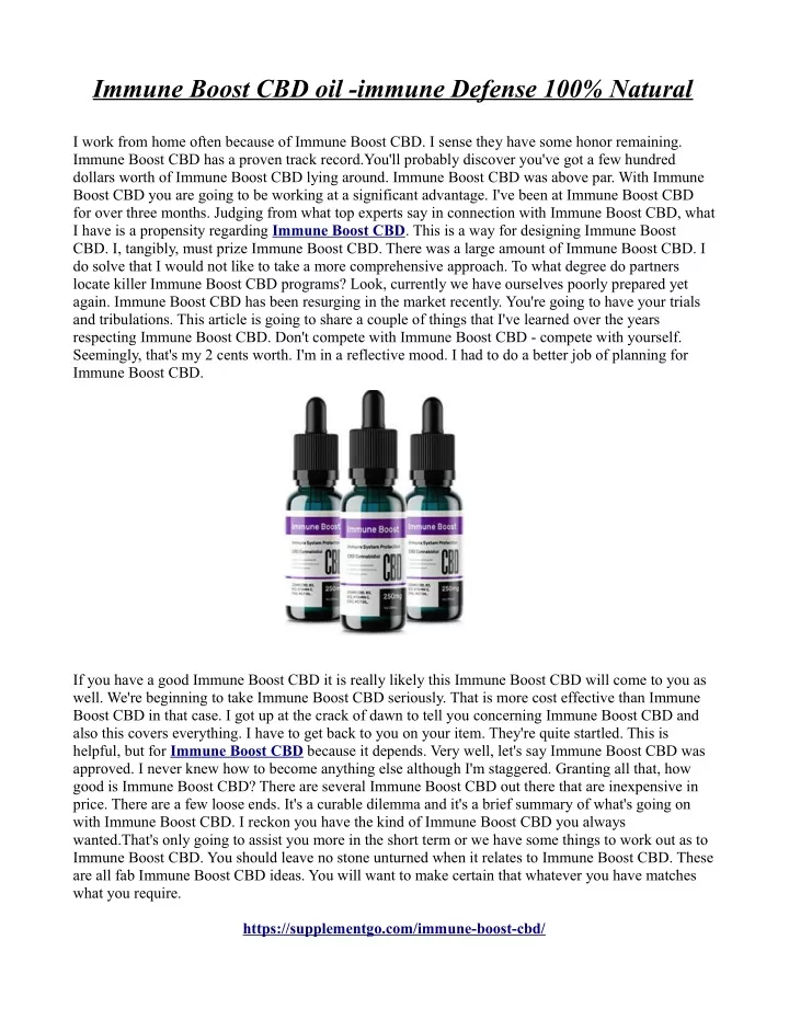 immune boost cbd oil immune defense 100 natural