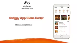 Swiggy App Clone Script