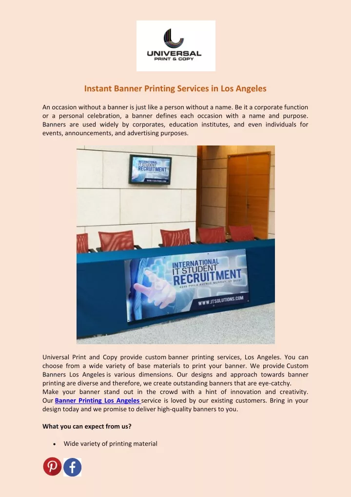 instant banner printing services in los angeles