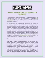 Should You Get Your Car Repaired Or Replaced? - slide 1