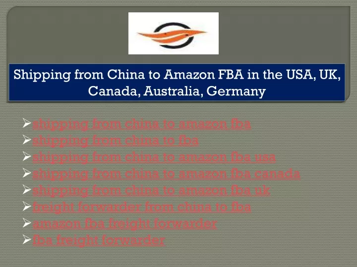 shipping from china to amazon
