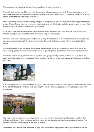 the assistance and ideas that will assist when
