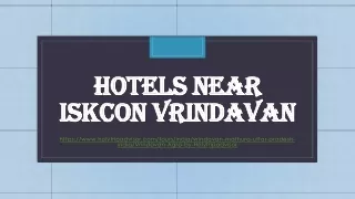 hotels near iskcon vrindavan