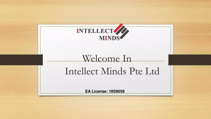 welcome in intellect minds pte ltd