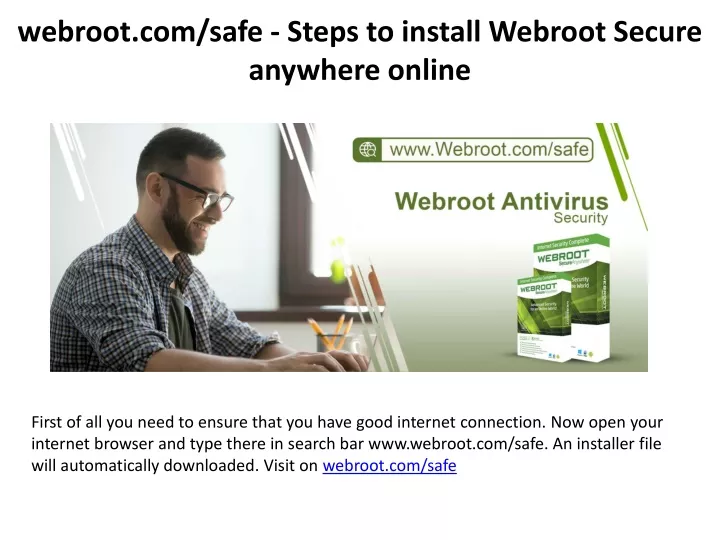 webroot com safe steps to install webroot secure