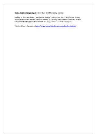 online csgo betting jackpot build own csgo