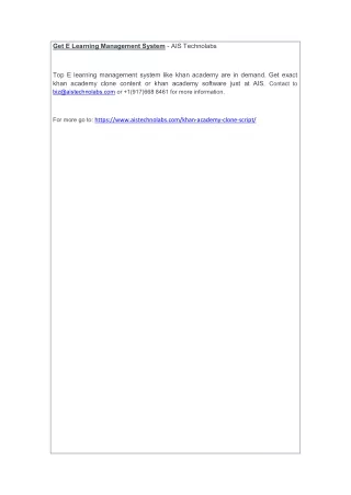 get e learning management system ais technolabs