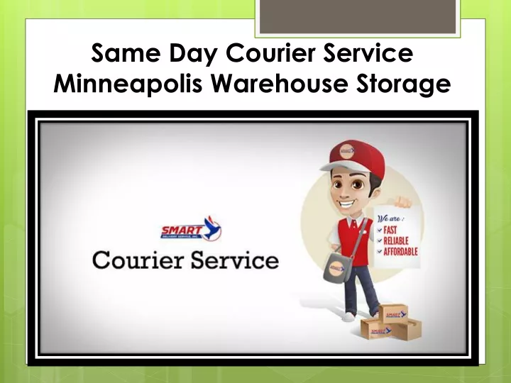 same day courier service minneapolis warehouse