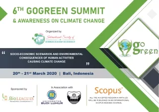 6 th gogreen summit awareness on climate change