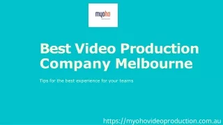Find Best Video Production Company in Melbourne