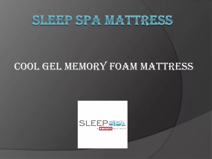 cool gel memory foam mattress