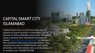 Capital Smart City Islamabad - Best Investment Place