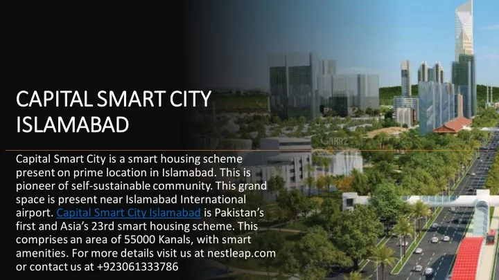capital smart city capital smart city islamabad