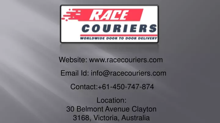 website www racecouriers com