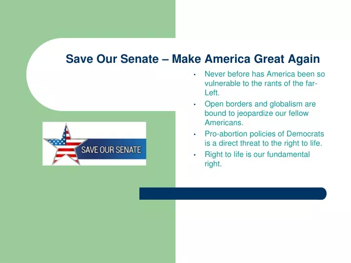 save our senate make america great again