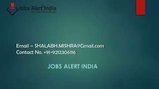 Job Alert In Ahemdabad