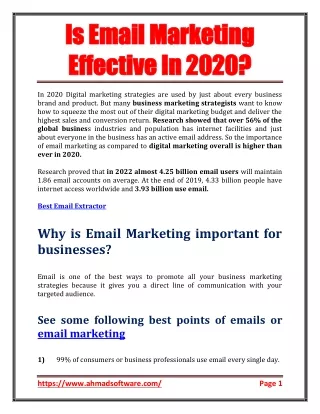is email marketing is email marketing effective