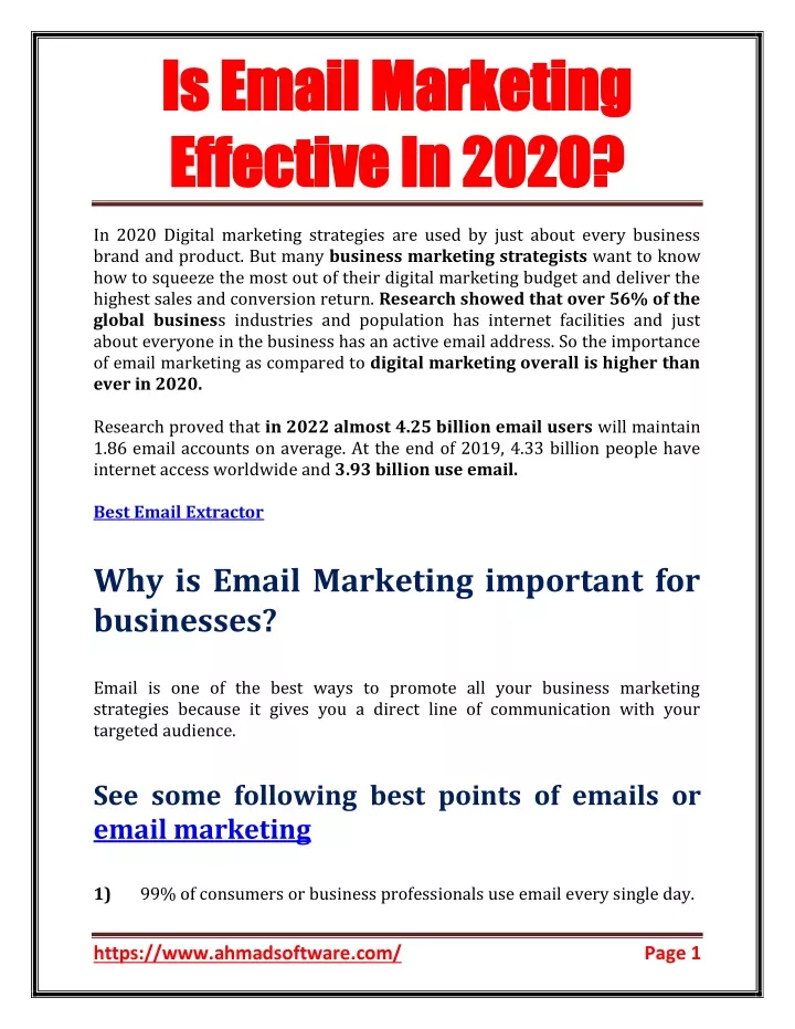 is email marketing is email marketing effective