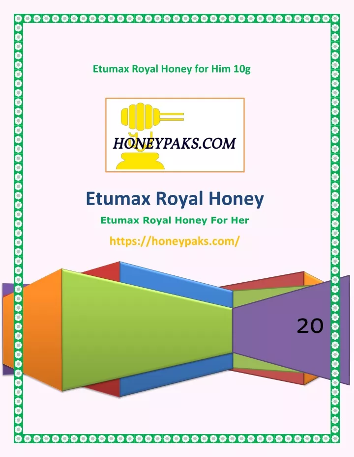 etumax royal honey for him 10g