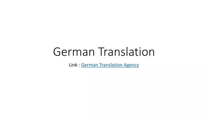 german translation