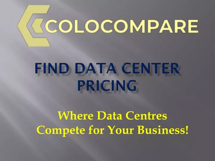 find data center pricing