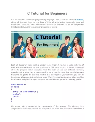 c tutorial for beginners