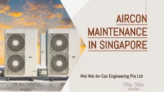 Best Aircon Maintenance Company  in Singapore