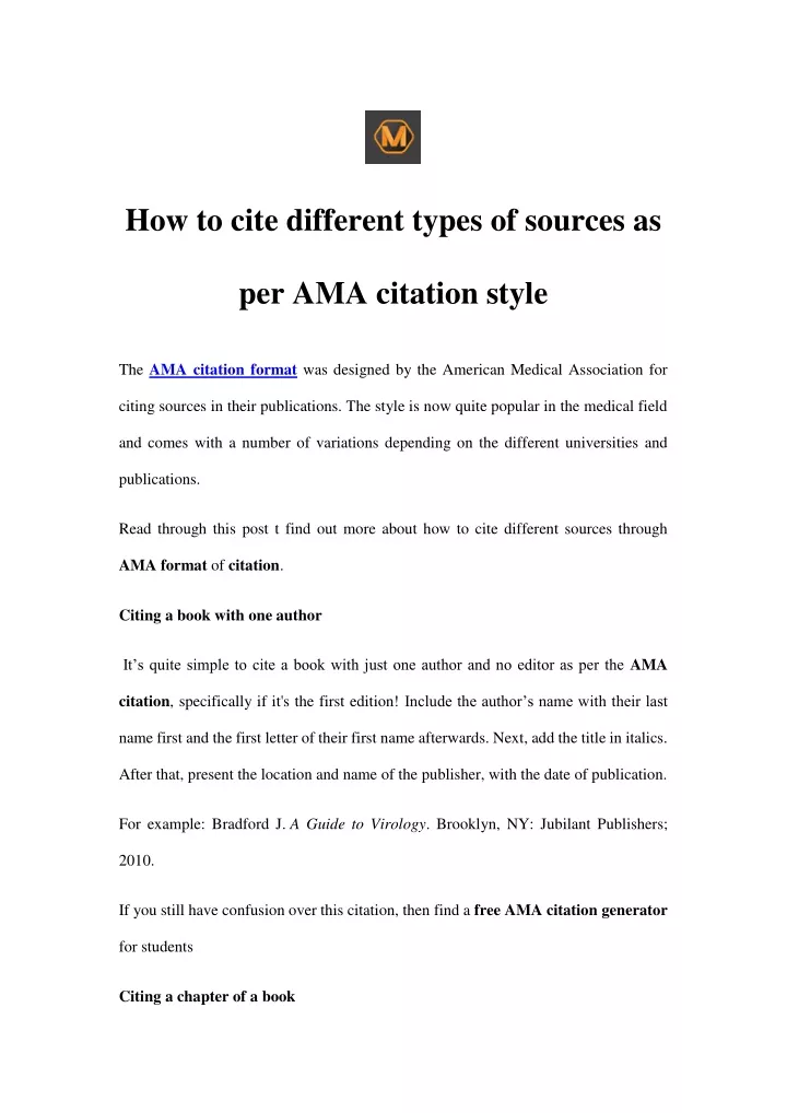 how to cite different types of sources as