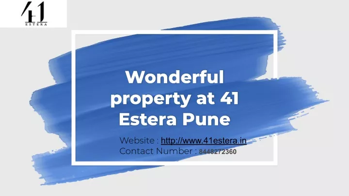 wonderful property at 41 estera pune