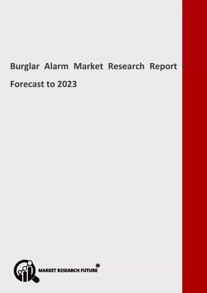 burglar alarm market research report forecast