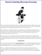 Electron Tunneling Microscope Processing - slide 1