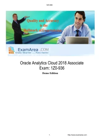 1Z0-936 - Oracle Analytics Cloud 2018 Associate Exam Preparation