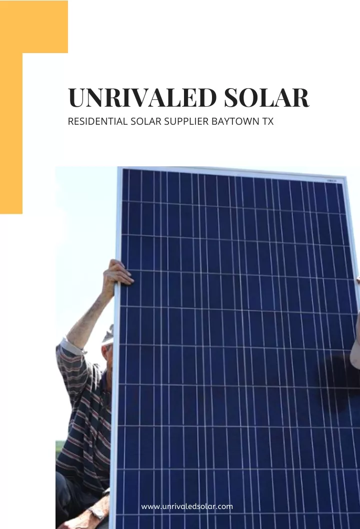 unrivaled solar residential solar supplier