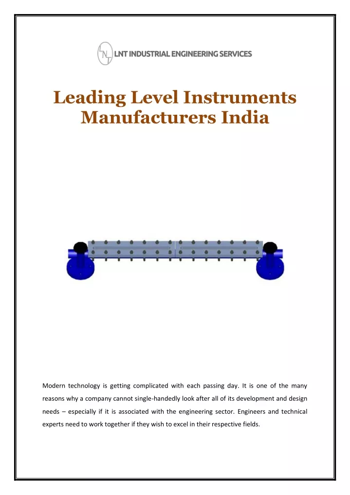 leading level instruments manufacturers india