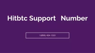 Hitbtc Support 【!!1(850) 424-1333!!】Number