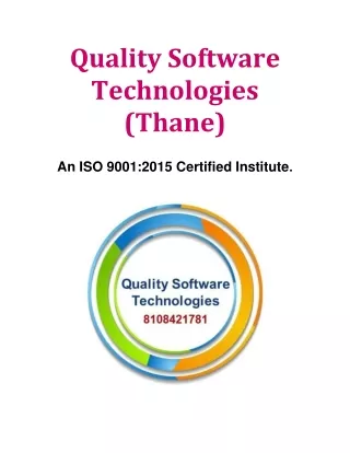 BEST PYTHON COURSES TRAINING IN THANE at QUALITY SOFTWARE TECHNOLOGIES