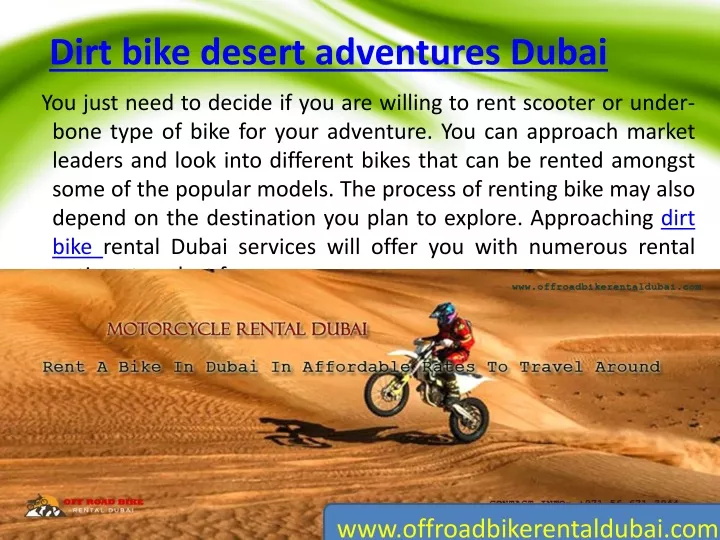dirt bike desert adventures dubai