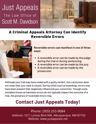 Criminal Appeals Attorney | Just Appeals Albuquerque