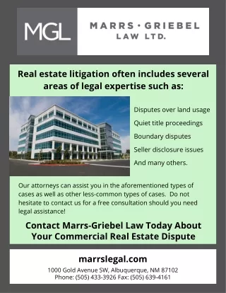 commercial real estate attorney | Marrs Legal Albuquerque