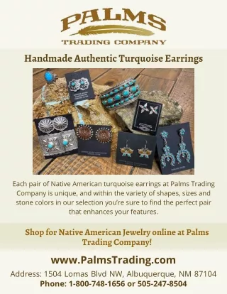turquoise earrings | Palms Trading Albuquerque