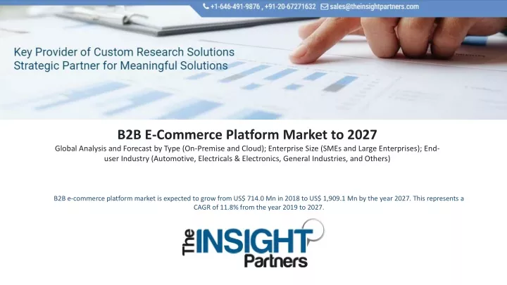b2b e commerce platform market to 2027 global
