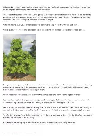 video marketing hasn t been used for this very