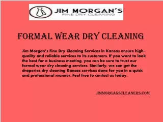 formal wear dry cleaning