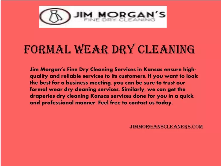formal wear dry cleaning
