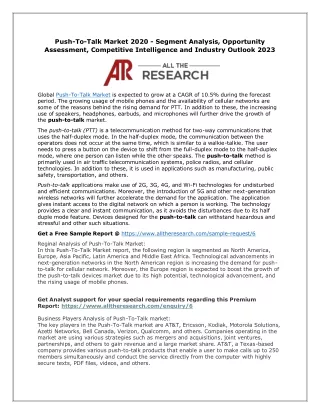 push to talk market 2020 segment analysis