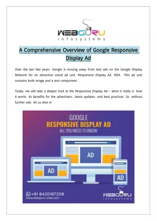 a a comprehensive comprehensive overview
